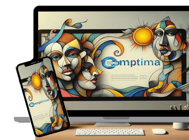 comoptima logo et picture n